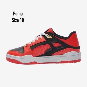 Men’s Puma Slipstream Blood Orange and Black Size 10